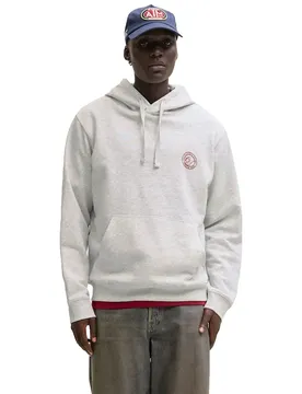 Felpa Con Cappuccio Alliance White Melange L