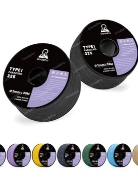 Paracord 2mm X 30M Tipo I Núcleo de 3 Hilos 100% Nylon Cuerda Trenzada Resistente para Correas de Perro, Pulseras, Manualidades DIY, Exterior, Campin - Shein - FashionsVida