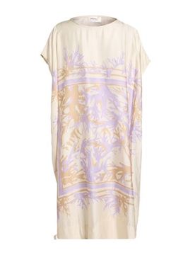 Midi-Kleid Damen Elfenbein 38 Damen
