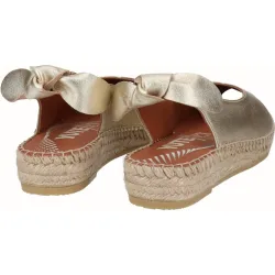 Sandalias planas Yuteflex de mujer de piel con lazo