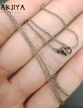 New 1.5mm Pure Titanium O-Chain Necklace Adjustable ±5cm Fine Chain Lobster Clasp, Lightweight Comfort Wear Women Necklace Gift - Aliexpress - FashionsVida
