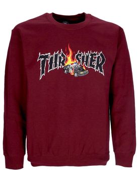 Felpa Girocollo Uomo Cop Car Crewneck Maroon