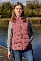 Opal Womens Padded Gilet - Pink - Pink - Size: 8