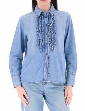 Camicia in jeans AZZURRO 46