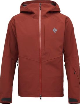 Wasserfeste und atmungsaktive Jacke für Skiwanderungen M Recon Stretch Shell Iron Red für Herren Größe L Rot