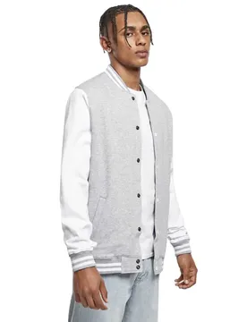 Giacca Sweat College Grey / White 2XL