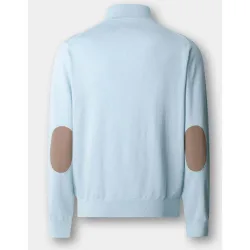 Jersey algodón cashmere con cremallera