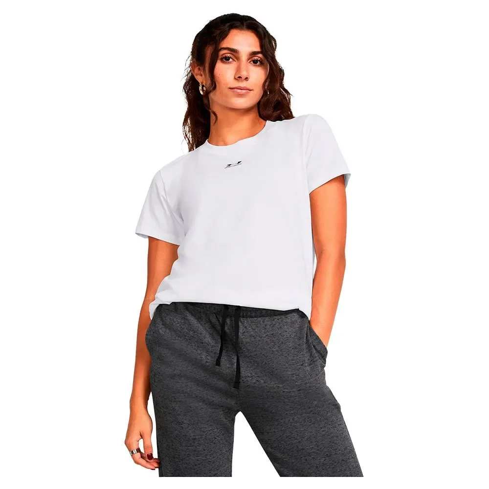 T-shirt à Manches Courtes Essential Core White / Black M - Under armour - FashionsVida