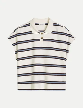 Marc O' Polo Poloshirt Gestreift Beige S - Marc O'Polo - FashionsVida