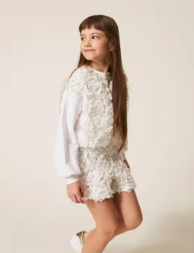 Twinset Short avec roses - TWINSET - FashionsVida