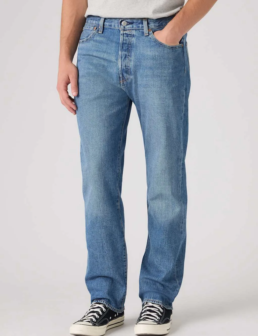 Straight Fit Jeans Mid Blue male - Levi's - FashionsVida