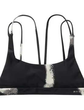 Haut De Bikini Bodil Strappy Black Allover 38 - Mystic - FashionsVida