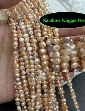 Nugget Pearl Natural Freshwater Rainbow Pearl For Jewelry Making DIY Necklace Bracelet Chains Earrings Accessory - Aliexpress - FashionsVida