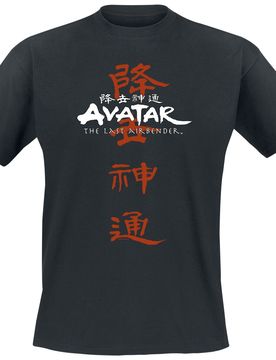 Anime T-Shirt - Kanji Logo - M bis 3XL - für Männer - Größe L - schwarz - Lizenzierter Fanartikel - Männer - male