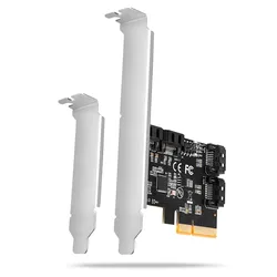 Adaptateur Pces-sa4x4 Pcie Vers Sata Grey One Size unisex