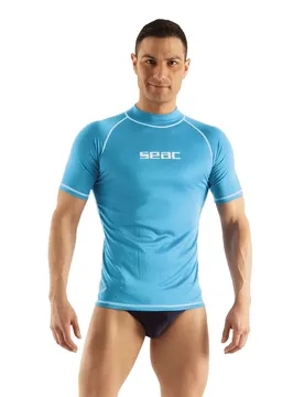 Rash Guard Manches Courtes T-sun Light Blue M