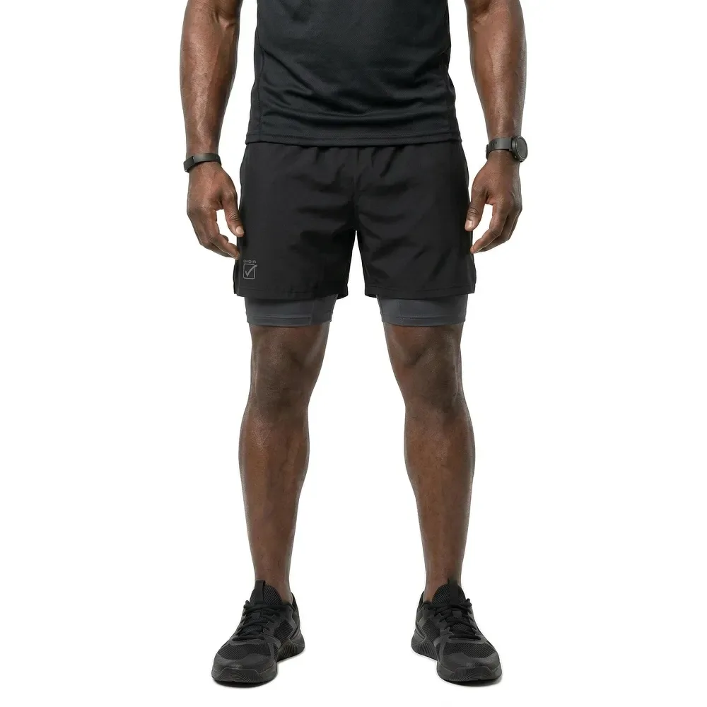 Givova 2 In 1 Shorts Black 3XL Men - Givova - FashionsVida