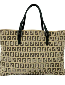 Zucchino Canvas Tote - Fendi - FashionsVida