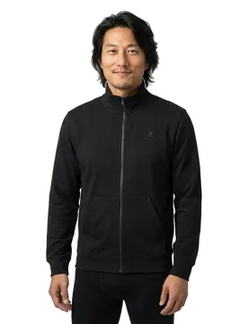 Felpa Con Zip Premium Core Dark Black L - G-Star - FashionsVida