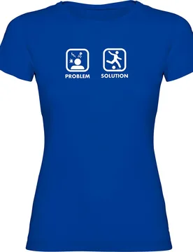 T-shirt à Manches Courtes Problem Solution Play Football Royal Blue L - Kruskis - FashionsVida