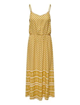 JDY Vestido amarillo / blanco