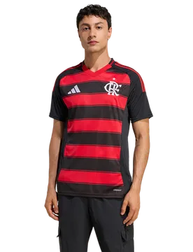 Cr Flamengo 25 Home Jersey Herren Trikots/Replikate - Schwarz - Größe XL - Poly Mesh Black XL - Adidas - FashionsVida