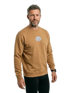 Sweat-shirt Crew Lined Oval Dot Sand M