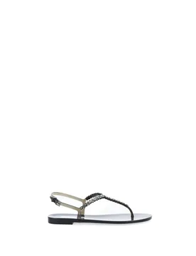 Sandali infradito con Swarovski NERO 41 - MENGHI - FashionsVida