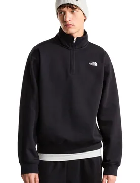 M tnf essential simple dome rlx 1/4 zip sudadera hombre Negro (L) - The North Face - FashionsVida