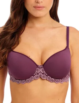 Womens Embrace Lace Contour Bra - Purple Polyamide - Size 36b - Wacoal - FashionsVida