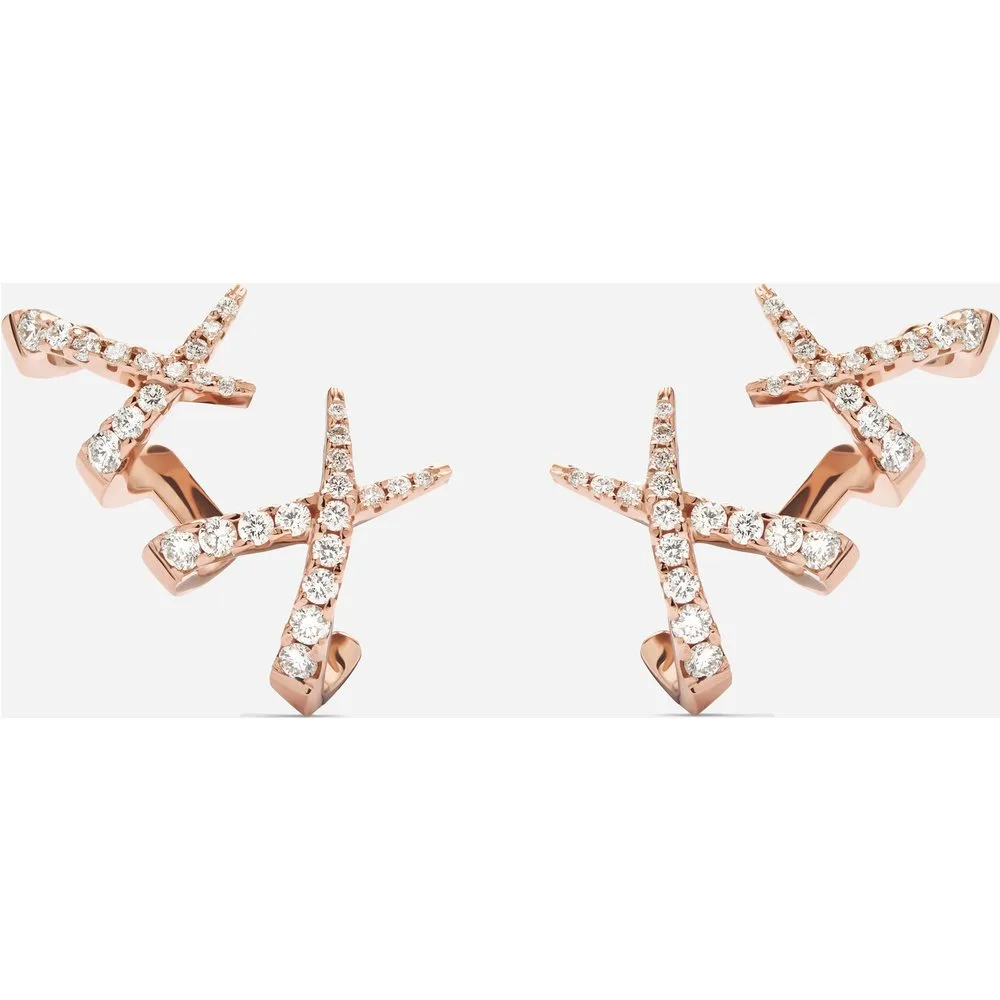 Gold & Roses - Pendiente Trepador de oro y diamantes - Gold & Roses - FashionsVida