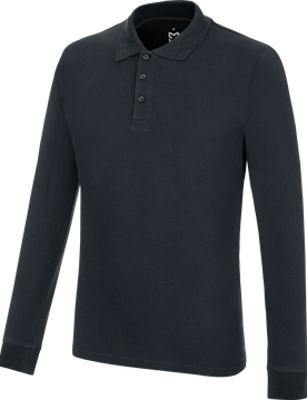 Polo manches longues Job+ Marine Bleu marine L