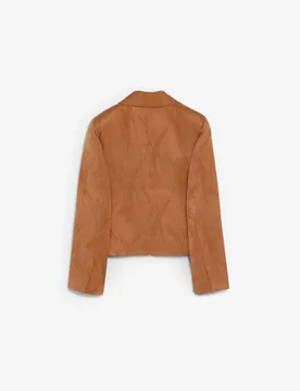 Blazer de mujer corta en tejido jacquard - Scalpers - FashionsVida