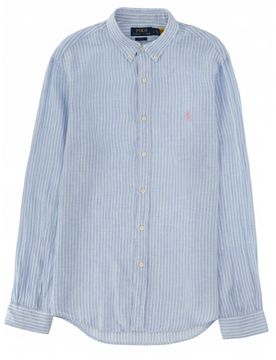 Classic Logo Linen Shirt - Size L
