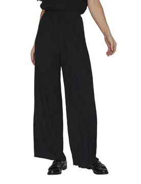 Pantalon Taille Haute Plisa Loose Fit Black Beauty XS - Vila - FashionsVida