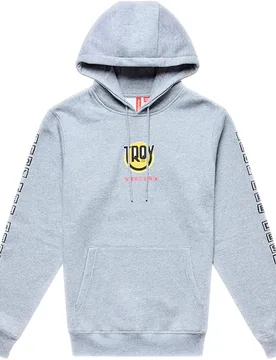 Troy Designs Felpa Con Cappuccio Happy Dayz Grey Heather - Lee - FashionsVida