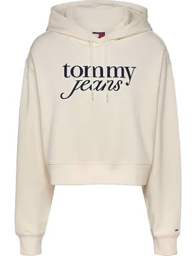 Sweat à Capuche Script Relaxed Fit Ancient White M