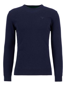 Maglione essential l/wool crewneck - navy