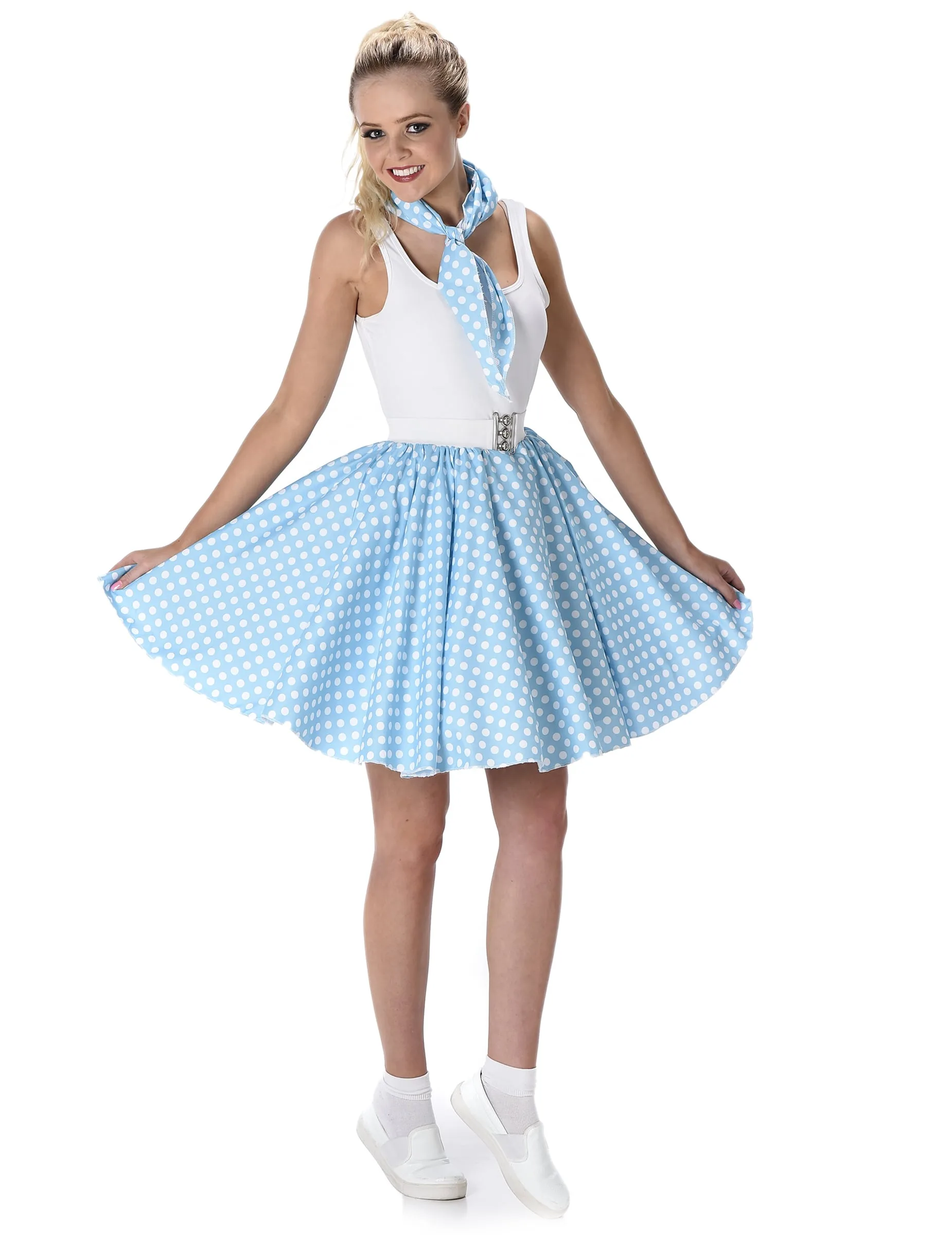 Er Jahre Damenkostüm blau-weiß - KARNEVAL-MEGASTORE - FashionsVida