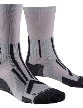 Calzini Trail Run Perform Crew Pearl Grey / Charcoal EU 39-41