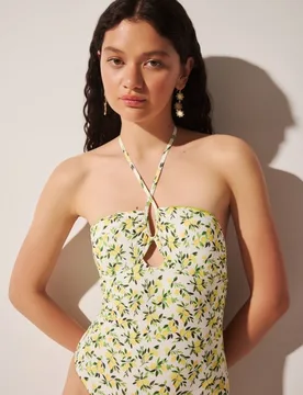 Bañador pique con limones de mujer - Easy Wear - FashionsVida