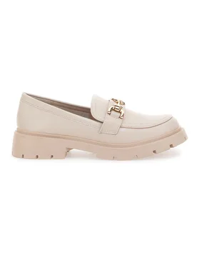 Mocassini Panna con Morsetto Dorato 418 38 - FIRST LADY - FashionsVida