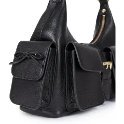 Bolso de hombro Amelia de piel granulada