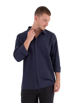 Chemise à Manches Longues Low Tide Grey Teal M