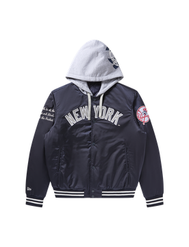 Nyy Satin Stadium Jacket - Navy