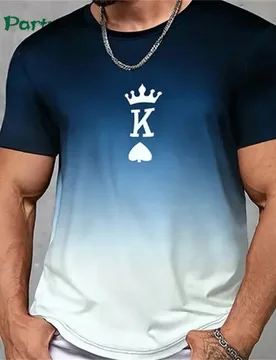Gradient Print Clothes 3D Print Men's Summer Clothes T-Shirts Oversize Short Sleeve Tee Men Short Sleeve Tee Gym Clothing Men - Aliexpress - FashionsVida