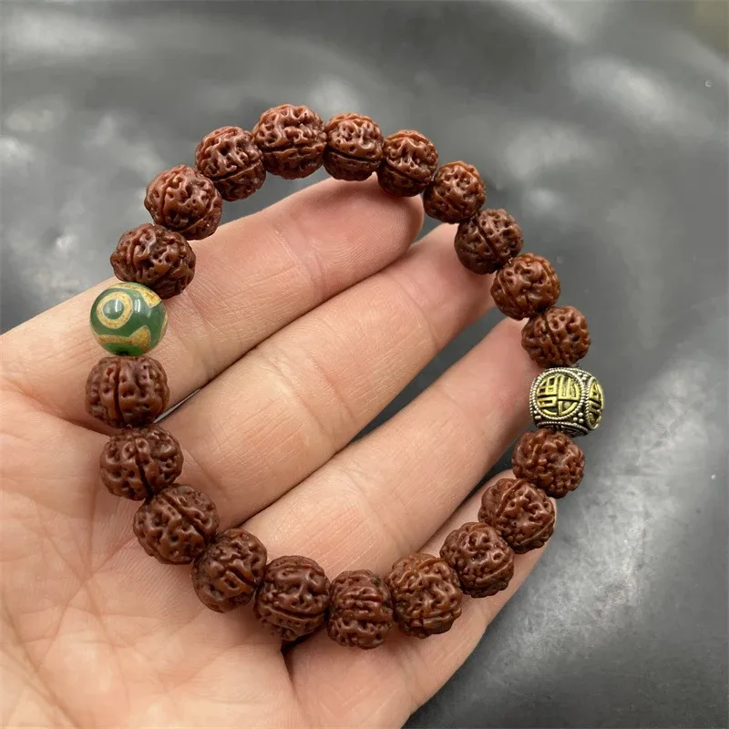 Vintage Distressed Rudraksha Small Bead Bracelet - Aliexpress - FashionsVida