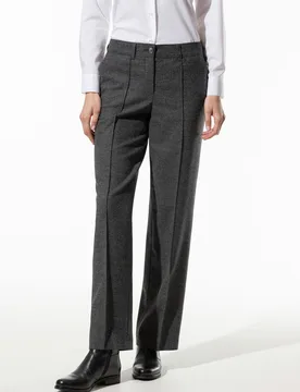 Premium Marlenehose, , Farbe Schwarz, 20, weichfließender Stoff bequem, da elastisch Damen - Walbusch - FashionsVida