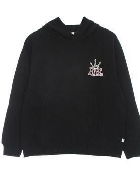 Felpa Cappuccio Donna Crown Po Hoodie Black