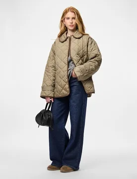 Pieces - Abrigo acolchado de mujer - Pieces - FashionsVida